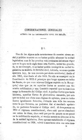I. Consideraciones generales acerca de la legislación