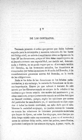 V. De los contratos