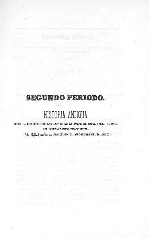 SEGUNDO PERIODO. Historia Antigua
