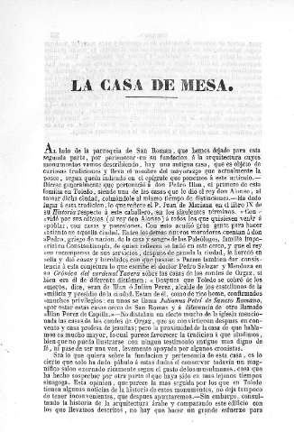 La Casa de Mesa