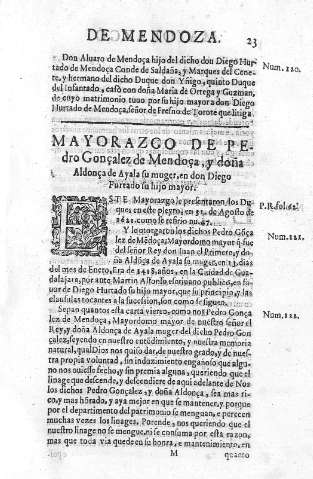 Mayorazgo de Pedro Gonçalez de Mendoça