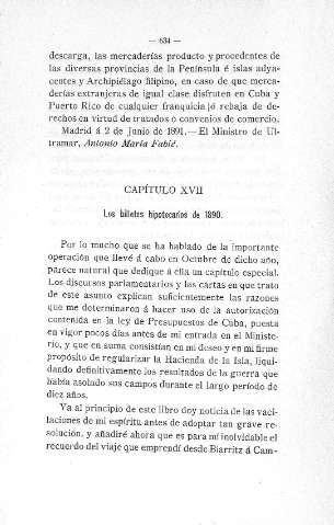 Capitulo XVII. Los billetes  hipotecarios de 1890