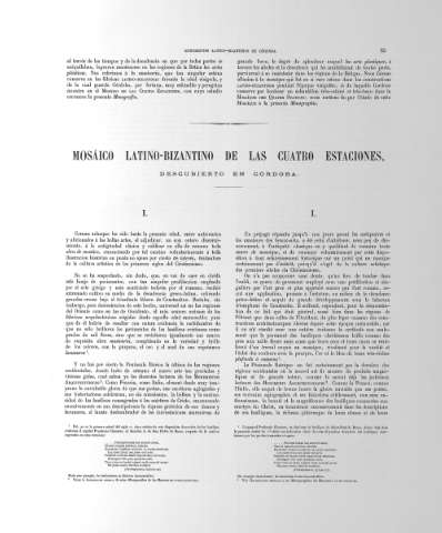 Mosaico latino-bizantino de las Cuatro Estaciones, descubierto en Córdoba