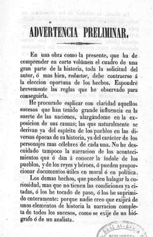 Advertencia preliminar