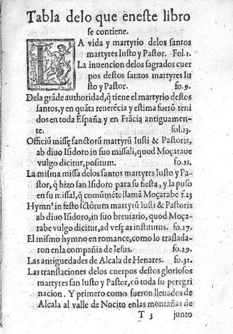 Tabla delo que eneste libro se contiene