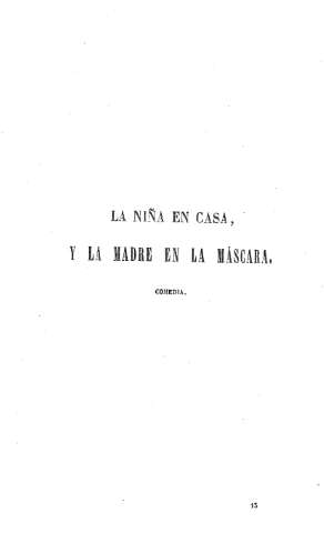 La niña en casa y la madre en la máscara