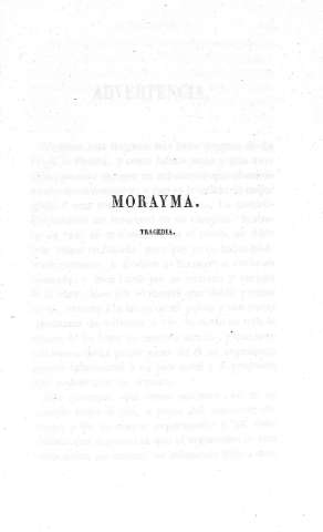 Morayma. Tragedia