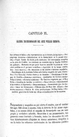 Capitulo IX. Segunda transformación del arte vulgar erudito