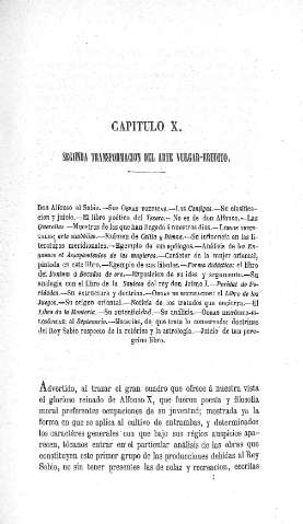 Capitulo X. Segunda transformación del arte vulgar-erudito