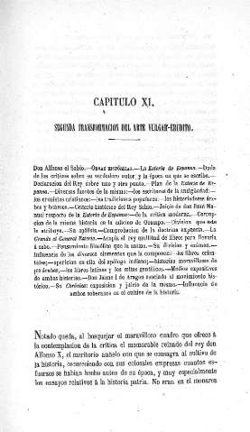 Capitulo XI. Segunda transformación del arte vulgar-erudito