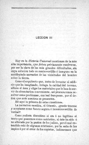 Lección III.
