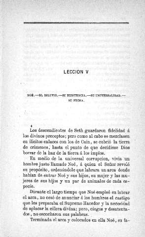 Lección V. Noé