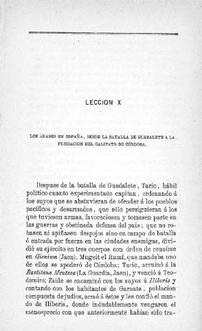 Lección X. Los árabes en España