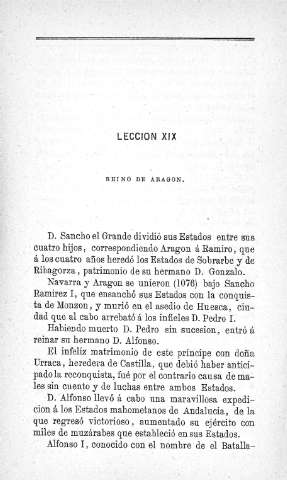 Lección XIX. Reino de Aragón