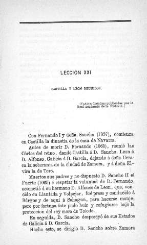 Lección XXI. Castilla y León reunidos