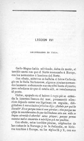 Lección XXVI. Los normandos en Italia