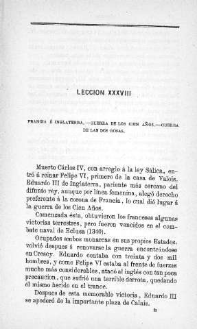 Lección XXXVIII. Francia é Inglaterra