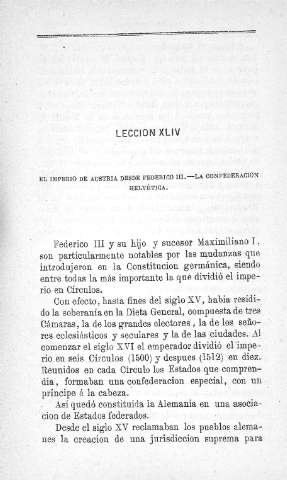 Lección XLIV. El Imperio de Austria