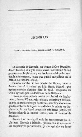 Lección LXX. Escocia