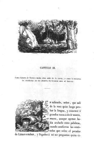 Capitulo III. Como Lázaro de Tormes hecho atún salió de la cueva,...