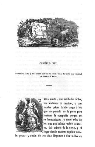 Capitulo VIII. De como Lázaro y sus atunes puestos en orden van á la Corte con voluntad de libertar Licio
