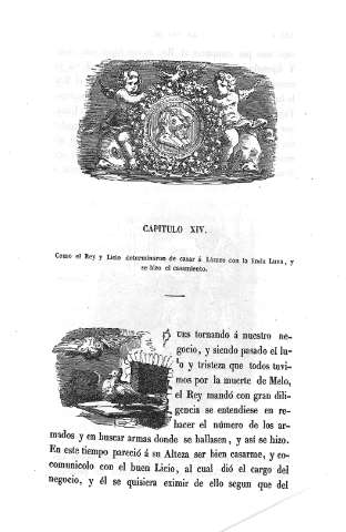 Capitulo XIV. Como el Rey y Licio  determinaron de casar á Lázaro con la linda Luna,...