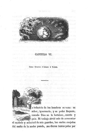 Capitulo VI. Como llevaron á Lázaro á Toledo