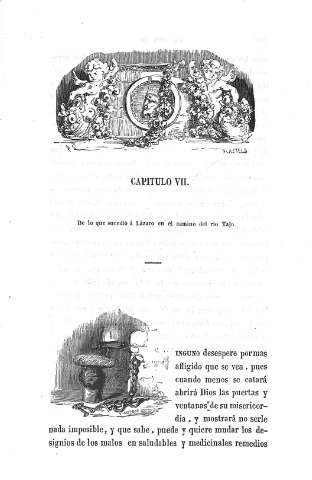 Capitulo VII. De lo que sucedió á Lazaro en el camino del río Tajo