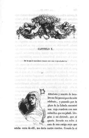 Capitulo X. De lo que le sucedió á Lázaro con una vieja alcahueta