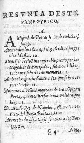 Resvnta deste Panegyrico