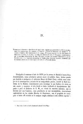 IV. Escavaciones de Guarrazar