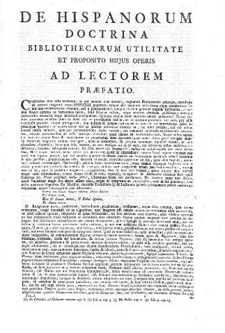 De hispanorum doctrina... Ad lectorem