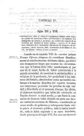 Capitulo IV. Siglos XVI y XVII.