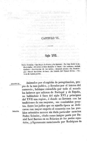 Capitulo VI. Siglo XVII.