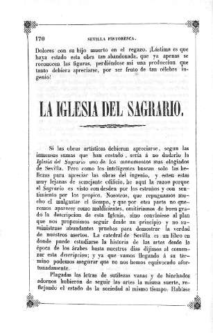 La Iglesia del Sagrario