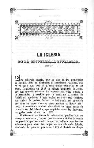 La Iglesia de la Universidad Literaria