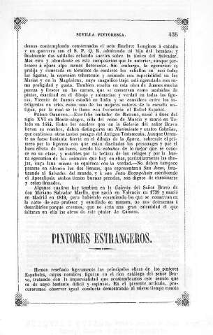 Pintores extranjeros. Escuela romana