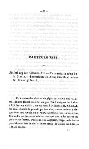Capitulo XIII. Fin del Rey Alfonos XI