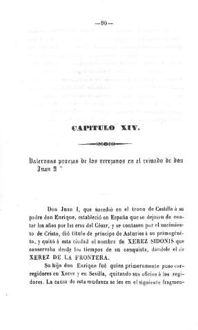 Capitulo XIV. Valerosas proezas de los Xerezanos en el reinado de don Juan II