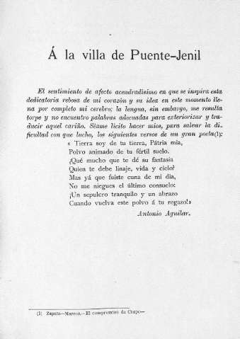 Á la villa de Puente-Jenil