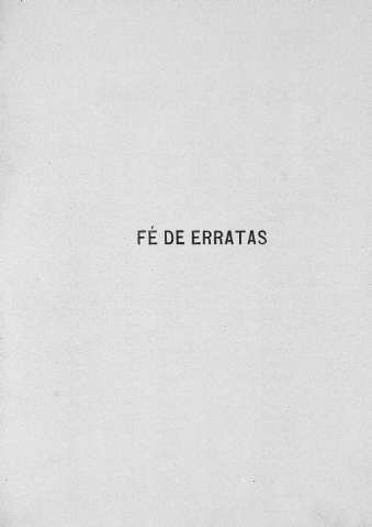 Fé de erratas