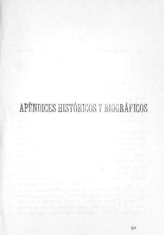 Apéndices históricos y biográficos