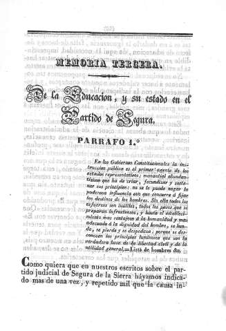 Memoria Tercera