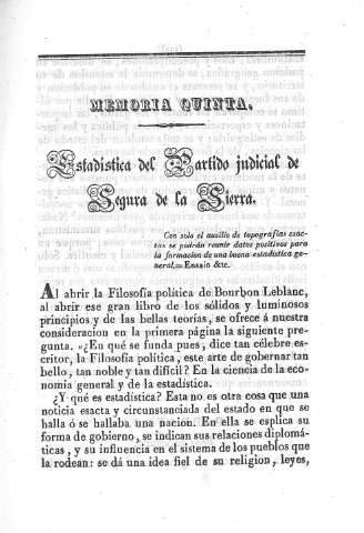 Memoria Quinta