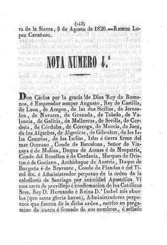 Nota número 4º