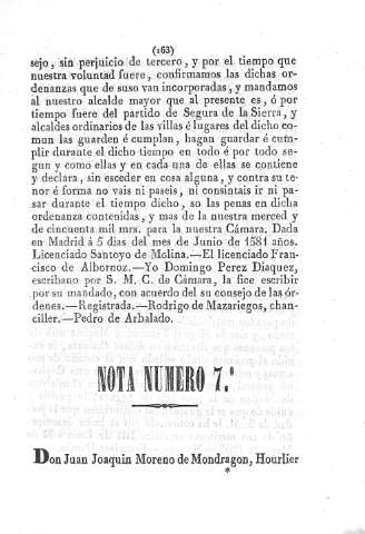 Nota número 7º