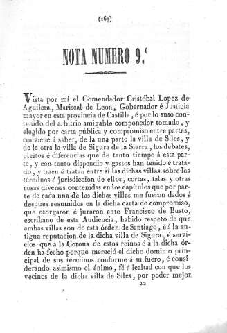 Nota número 9º