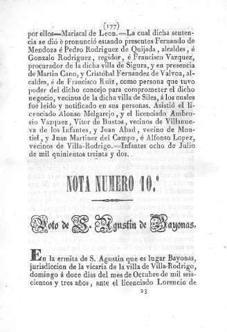 Nota número 10º