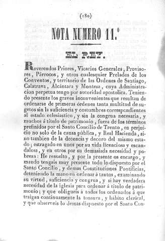 Nota número 11º