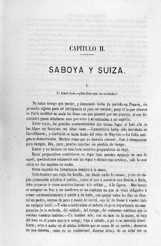 Capitulo II. Saboya y Suiza